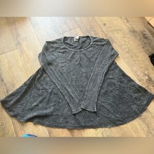 American Age Charcoal Knit Top